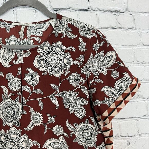 Scotch and Soda Womens M Hip Hop Voila Short Sleeve Mixed Print Mini Dress - Picture 5 of 16